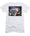 3 Young Businessman Thinking Double Exposure City Background Michal Bednarek T-Shirt