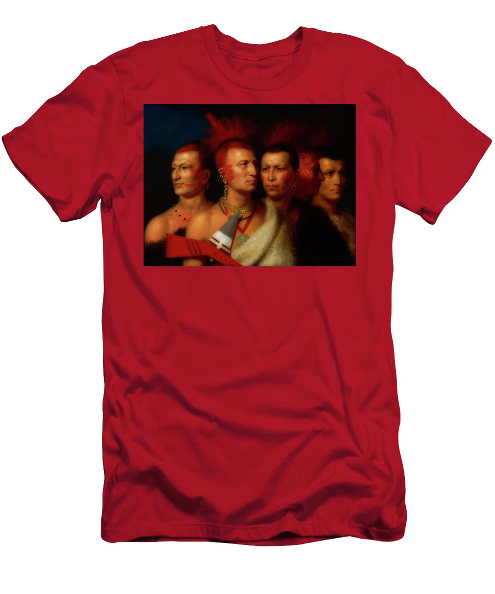 3 Young Omahaw War Eagle Little Missouri and Pawnees Charles Bird King T-Shirt