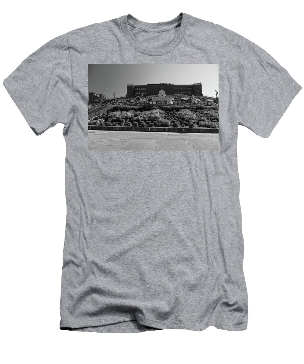4 Autzen Stadium At the University of Oregon in Black and White Eldon Mcgraw T-Shirt