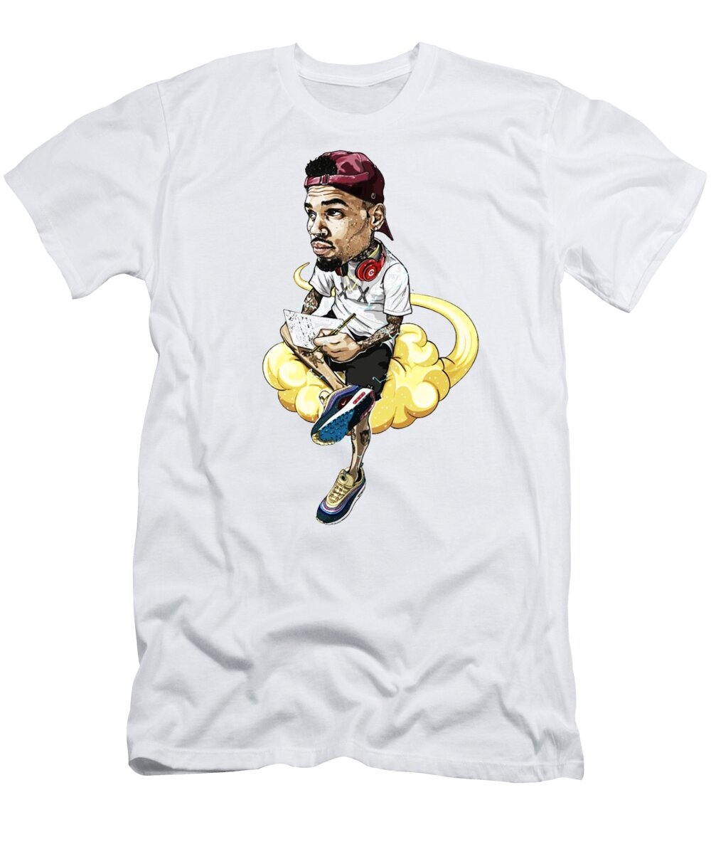 4 Chris Brown Singer Rapper America Popular Berkah Art T-Shirt