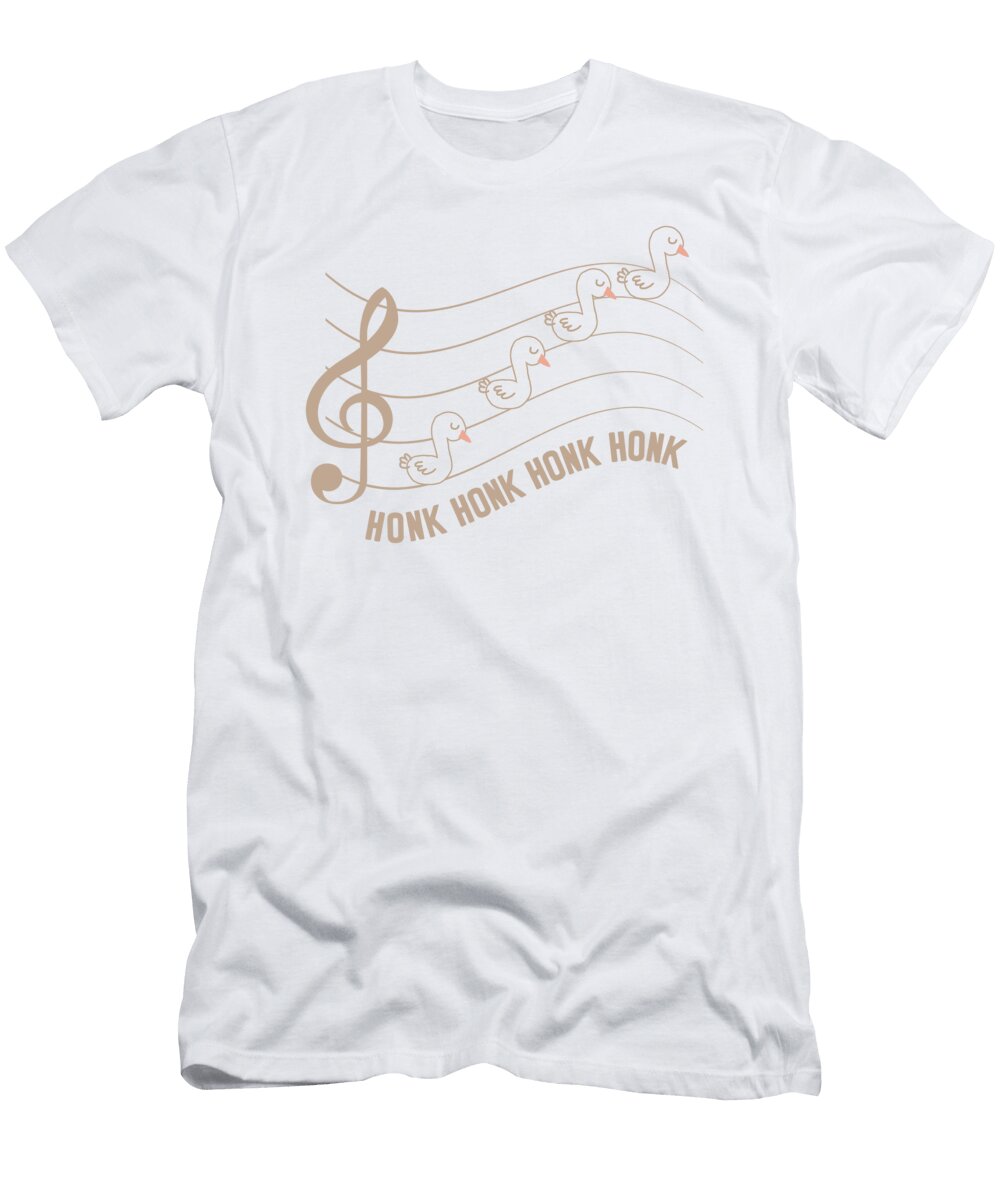 4 Goose Music Bird Musician Goose Lover Toms Store T-Shirt