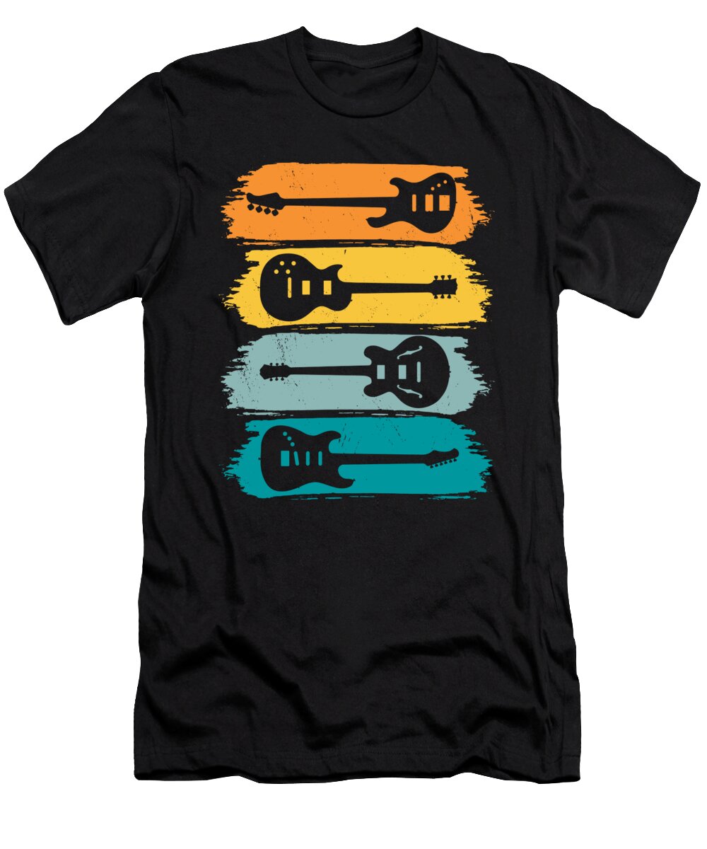 4 Guitar Electric Guitar Blues Jazz Bass Instruments Toms Store T-Shirt
