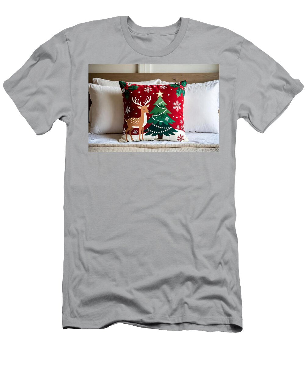 4 Hand Holding a Holiday Throw Pillow Festive Decorative Home Accent Talha Khan T-Shirt