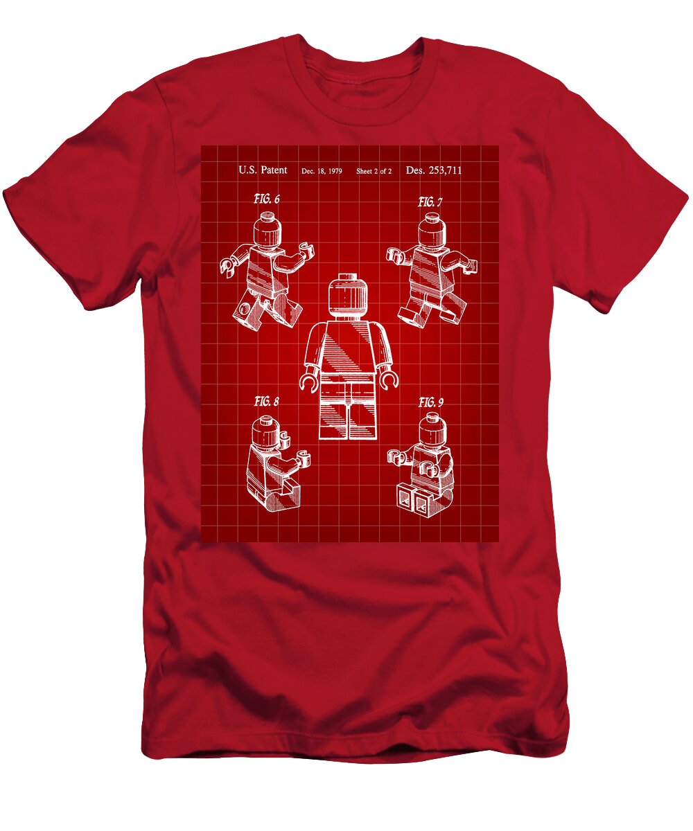 4 Lego Figure Patent 1979 Stephen Younts T-Shirt