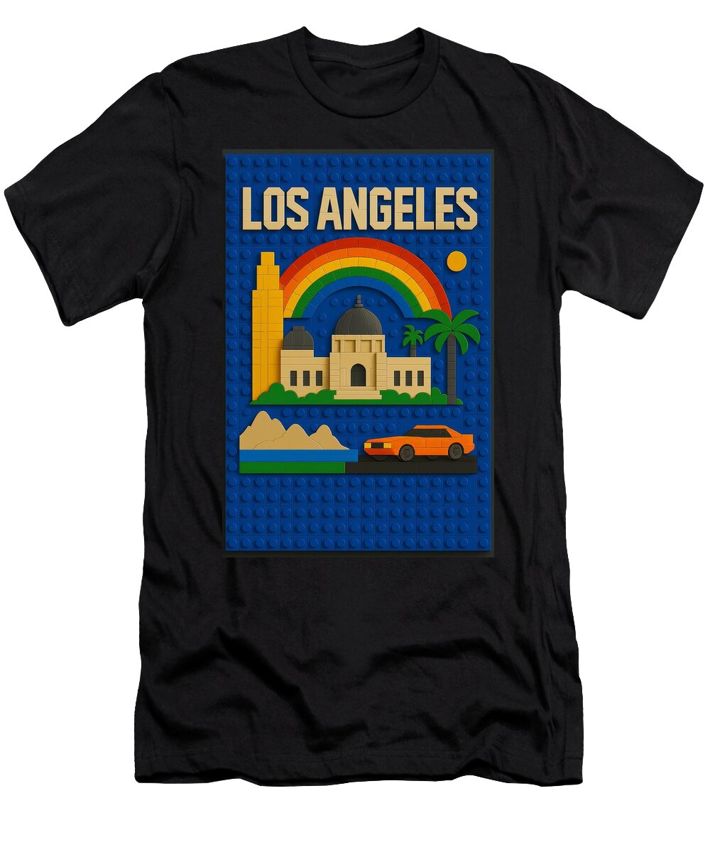 4 Los Angeles Lego Bricks Sampadart Gallery T-Shirt