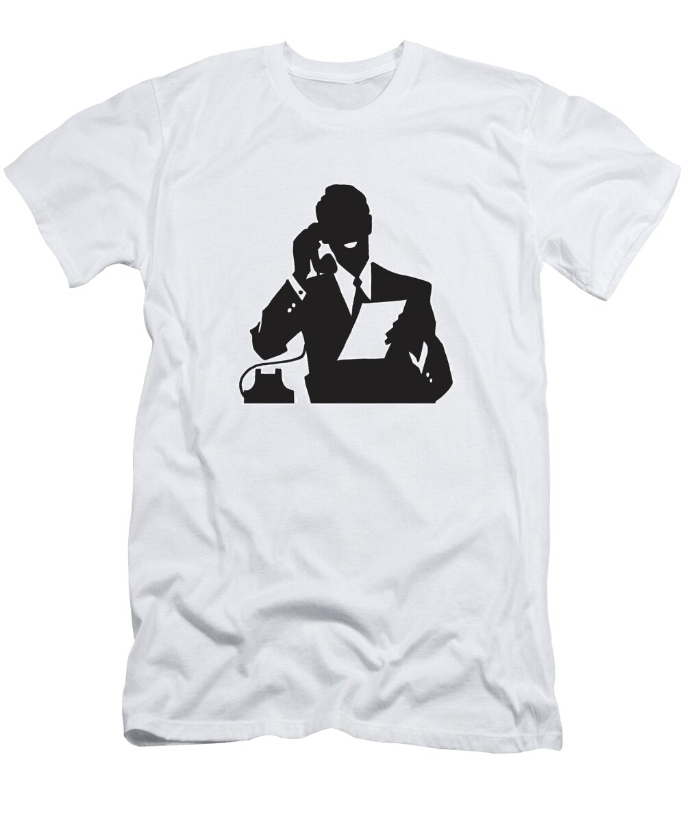 4 Man on Telephone Csa Images T-Shirt