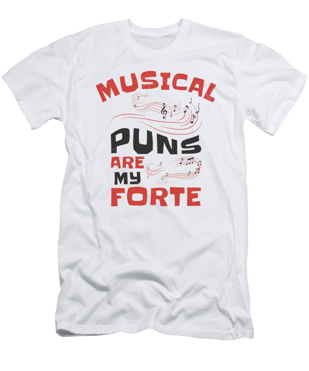 4 Music Forte Musical Pun Musician Music Note Toms Store T-Shirt