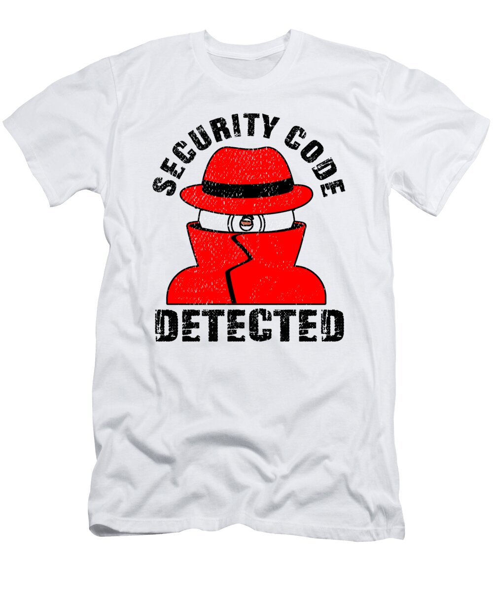 4 Network and Computer Security Hard Disc Detective Cyber Security Toms Store T-Shirt