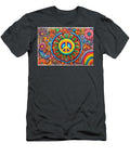 4 Peace Symbol Trippy Psychedelic Colorful Retro Hippie Abstract Stellart Studio T-Shirt