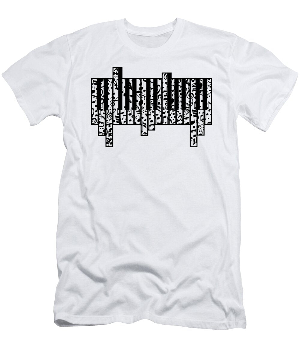 4 Pianist Musician Piano Musical Instrument Notes Toms Store T-Shirt
