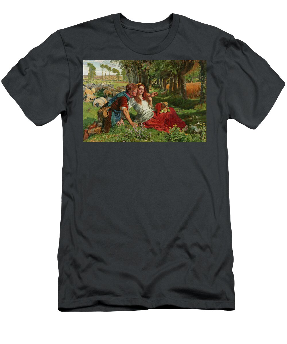 4 the Hireling Shepherd William Holman Hunt T-Shirt