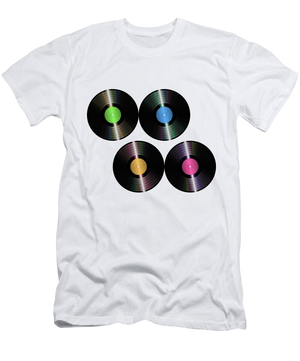 4 Vinyl Records Nobodys Hero T-Shirt