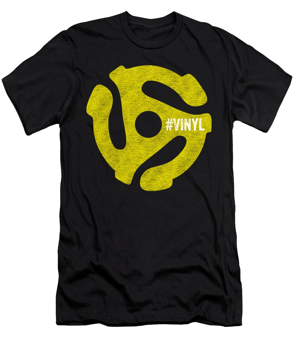 45 Rpm Spindle Vinyl Record Collector Paul Schrank T-Shirt