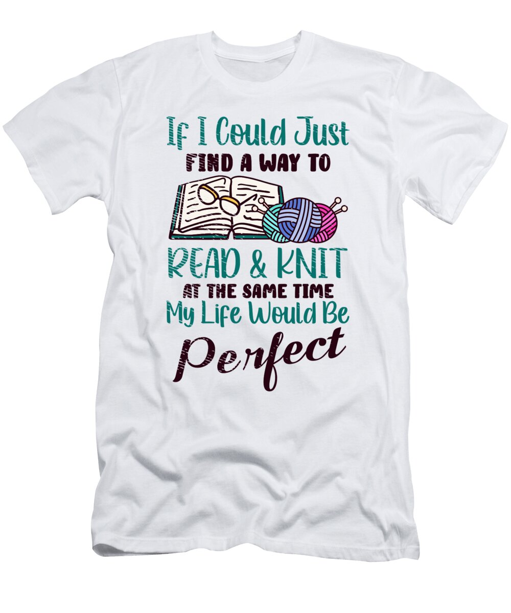 5 Book Lover Knitting Book Reading Arts and Crafts Toms Store T-Shirt