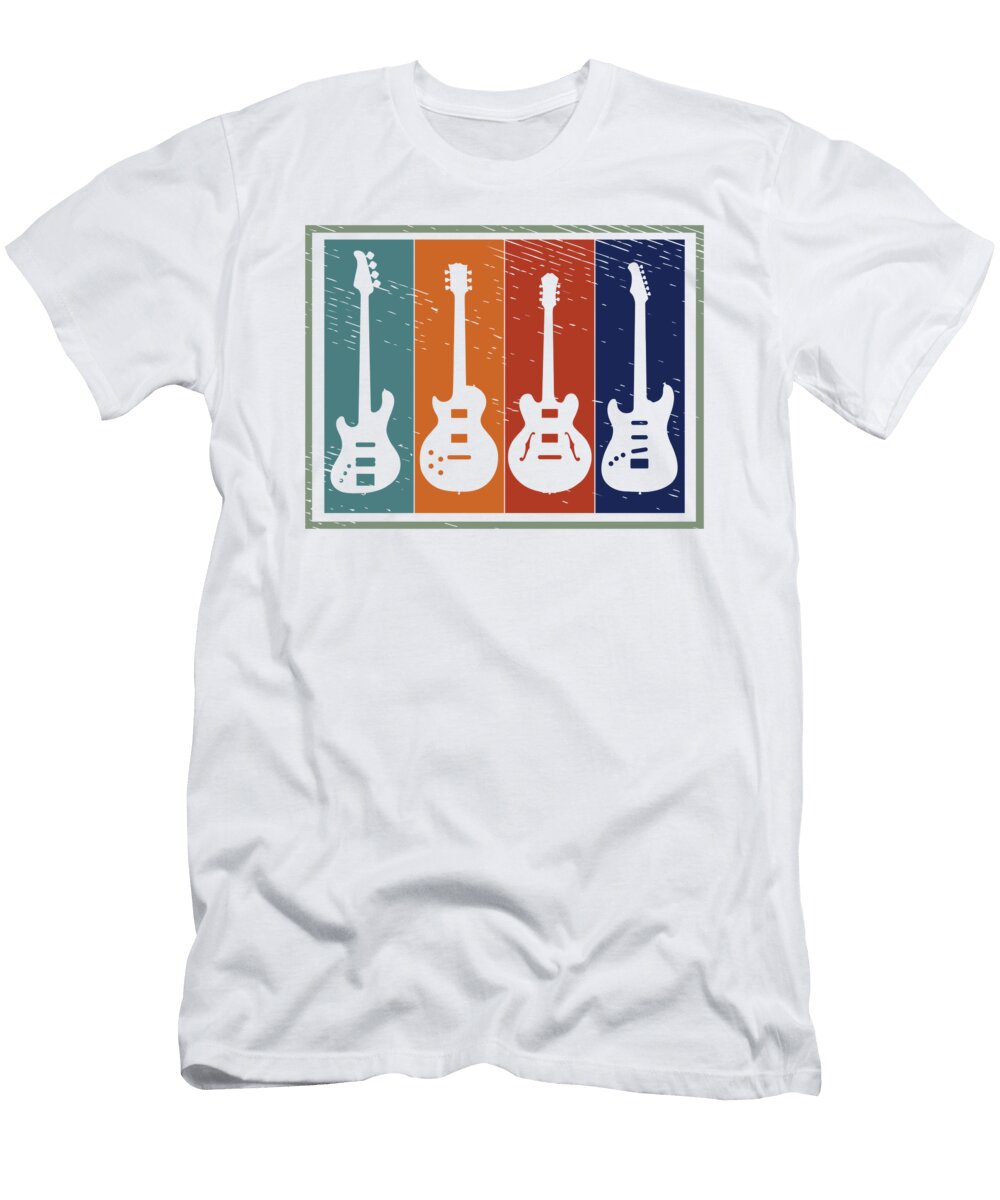5 Guitar Electric Guitar Blues Jazz Bass Instruments Toms Store T-Shirt