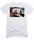 5 Hand Holding a Holiday Throw Pillow Festive Decorative Home Accent Talha Khan T-Shirt