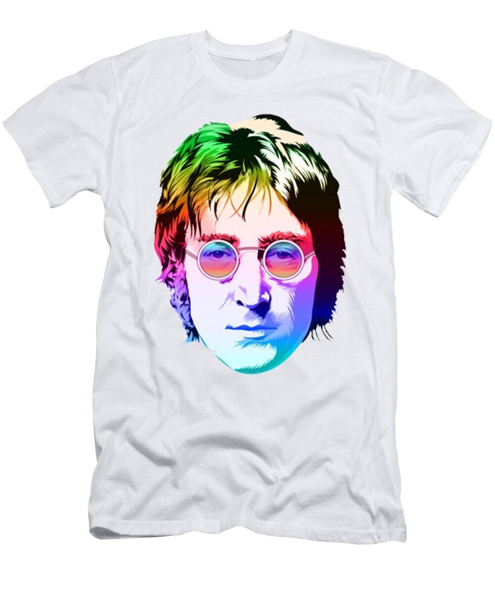 5 John Lennon Inered Dyernes T-Shirt