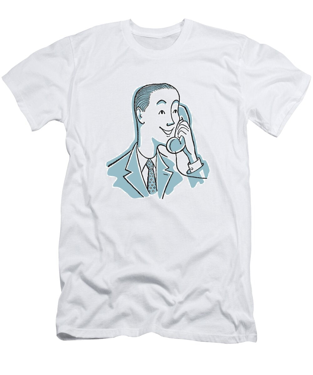5 Man on Telephone Csa Images T-Shirt