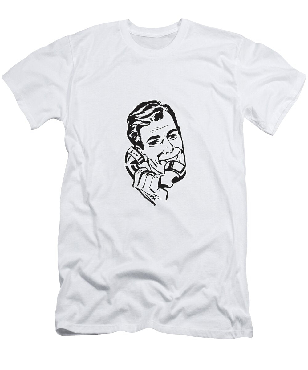 5 Man Talking on the Telephone Csa Images T-Shirt