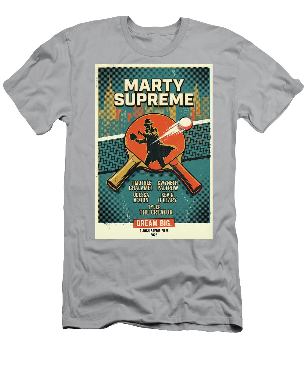 5 Marty Supreme Minimal Movie Poster Retro Film Poster Vintage 2025 Sampadart Gallery T-Shirt