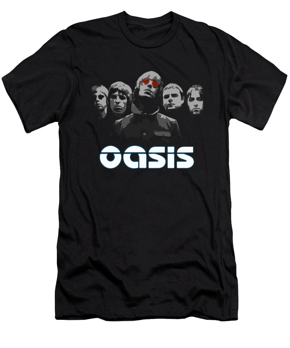 5 Oasis British Rock Band Markocop Kocop T-Shirt