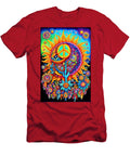 5 Peace Symbol Trippy Psychedelic Colorful Retro 1960s Abstract Stellart Studio T-Shirt