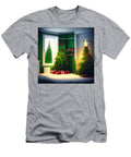 5 Room with Christmas Tree Generative Ai Illustration Miroslav Nemecek T-Shirt