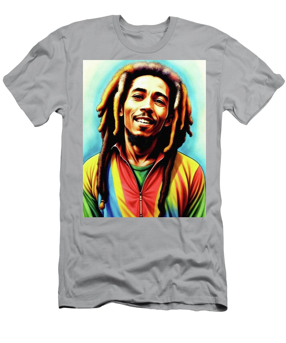 6 Bob Marley Music Legend Sarah Kirk T-Shirt