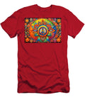 6 Peace Symbol Trippy Psychedelic Colorful Retro 1960s Abstract Stellart Studio T-Shirt