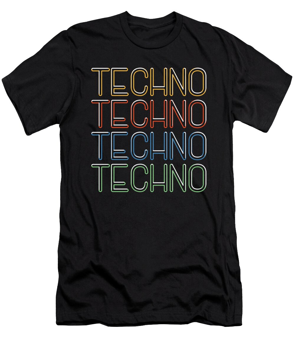 6 Techno Rave Edm Clubbing Crazy Squirrel T-Shirt