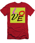 7 Graphic Display of the Word Love Humourous Quotes T-Shirt