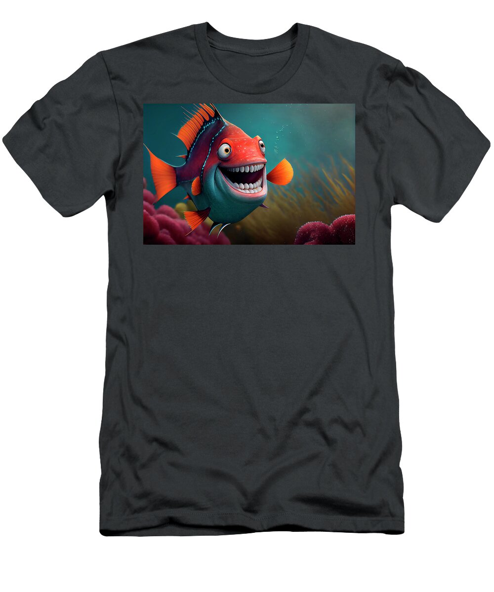 7 Happy Pixar Style Fish Tim Hill T-Shirt