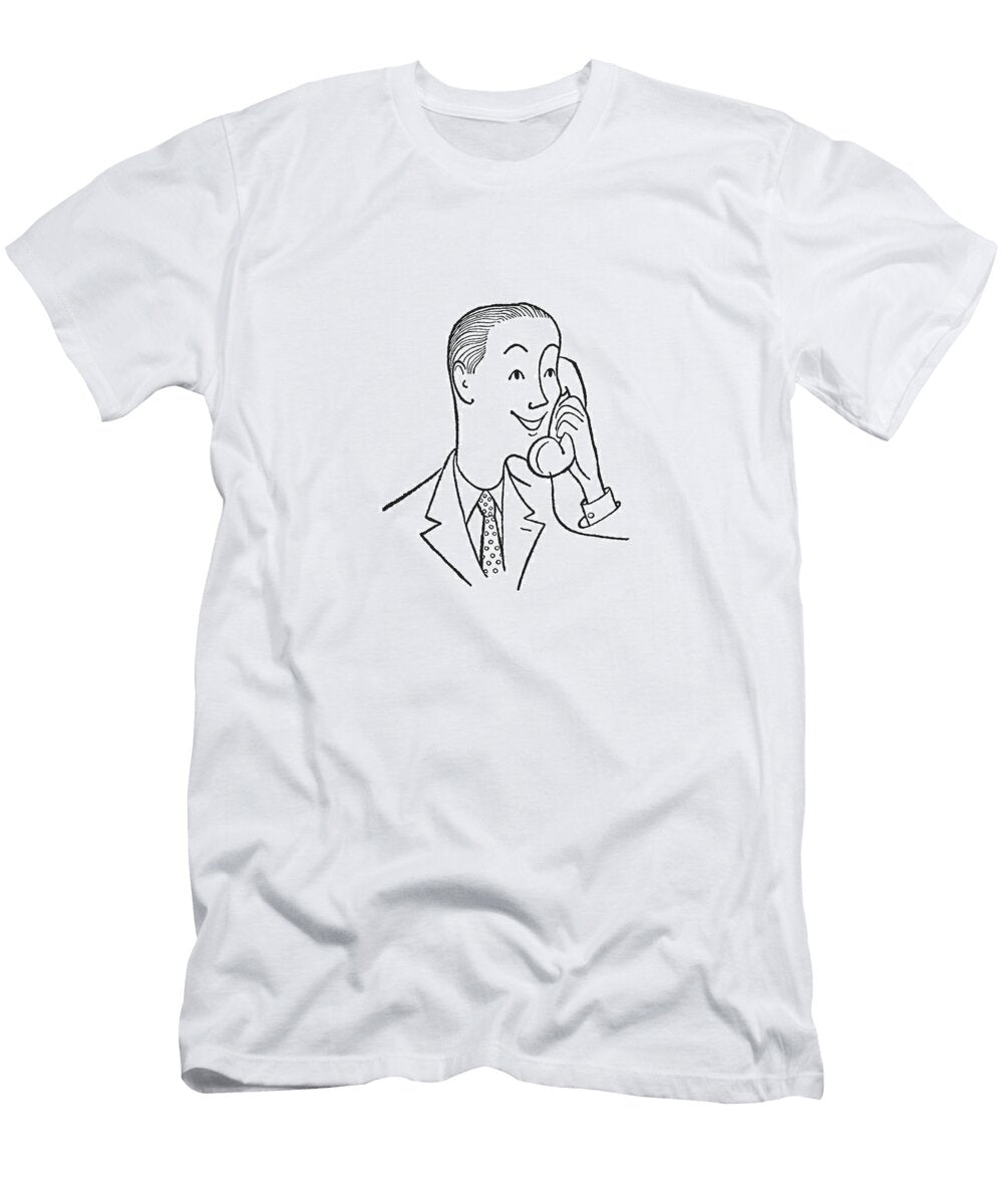 7 Man on Telephone Csa Images T-Shirt