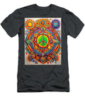 7 Peace Symbol Trippy Psychedelic Colorful Retro 1960s Abstract Stellart Studio T-Shirt