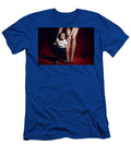 7 Sexy Girl in Red Short Dress with a Boy Child Elena Saulich T-Shirt