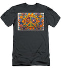 9 Peace Symbol Trippy Psychedelic Colorful Retro 1960s Abstract Stellart Studio T-Shirt