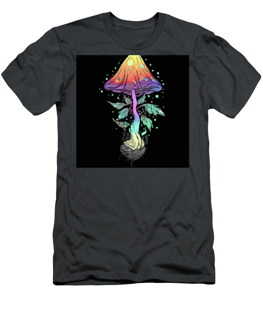9 Trippy Mushrooms Colorful Funky 60s Psychedelic Style Stellart Studio T-Shirt