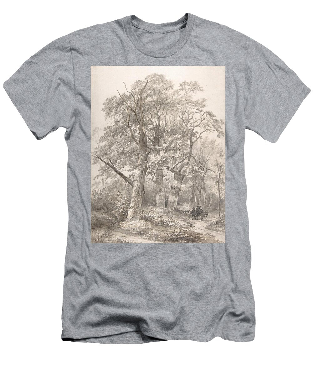 A Forest with Two Men Conversing Jacobus Pelgrom Dutch T-Shirt