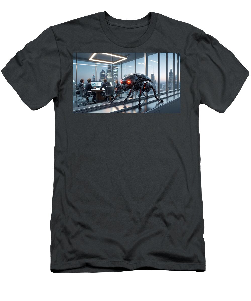 A Futuristic Robotic Beetle Mango Art T-Shirt