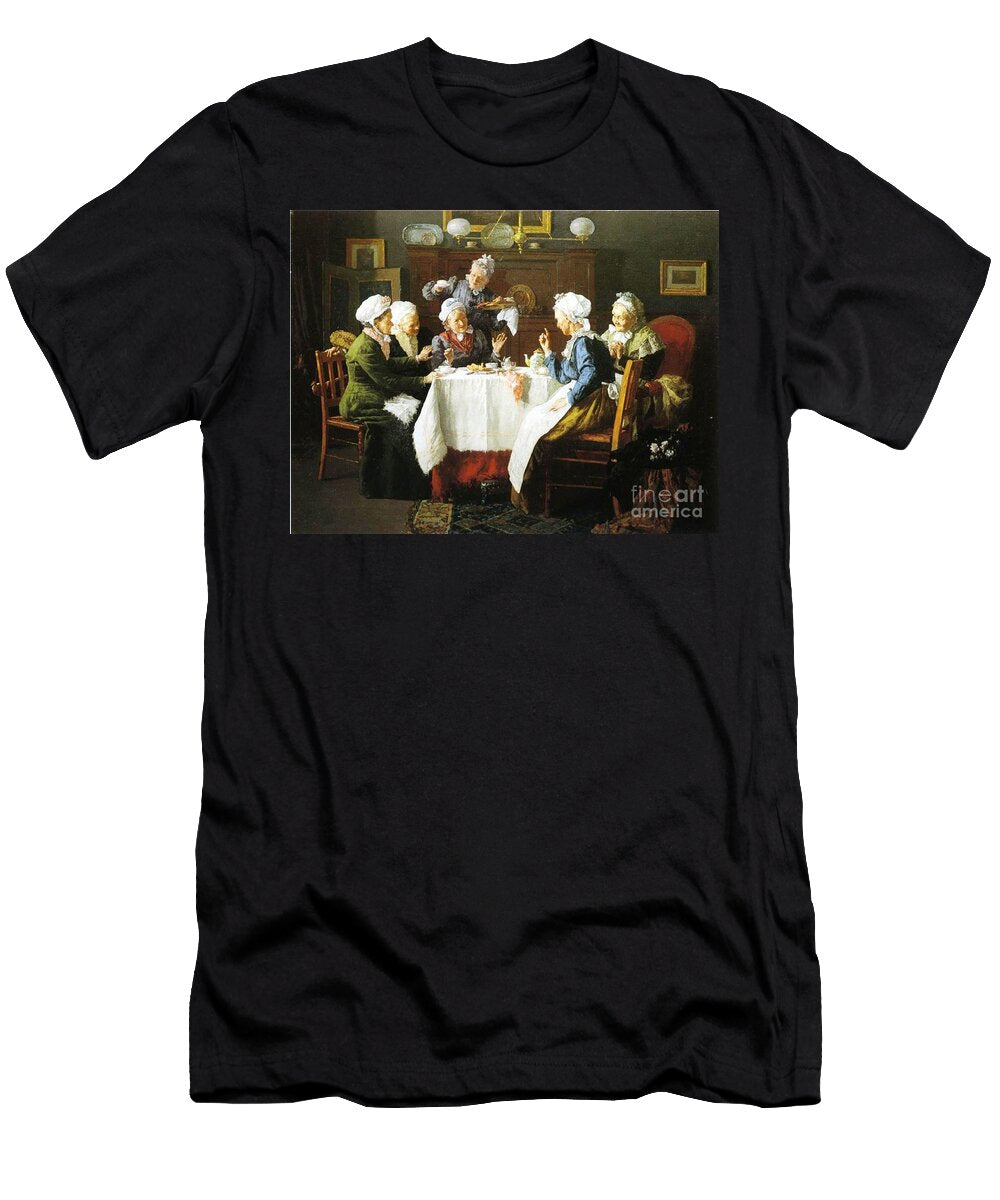 A Grandmothers Tea Party 1915 Louis Charles Moeller T-Shirt