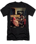 A Man and a Woman Seated By a Virginal Gabriel Metsu T-Shirt