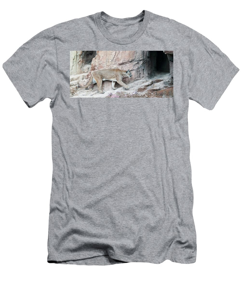 A Mountain Lion Returns to Its Lair After Hunting Derrick Neill T-Shirt