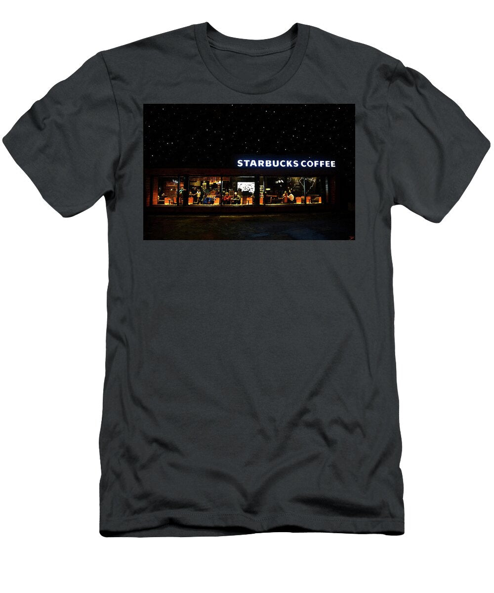 A Night At Starbucks David Lee Thompson T-Shirt