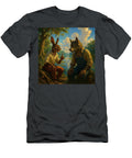 A Rabbit Lapin Converses with a Wolf Bouki James Spears T-Shirt