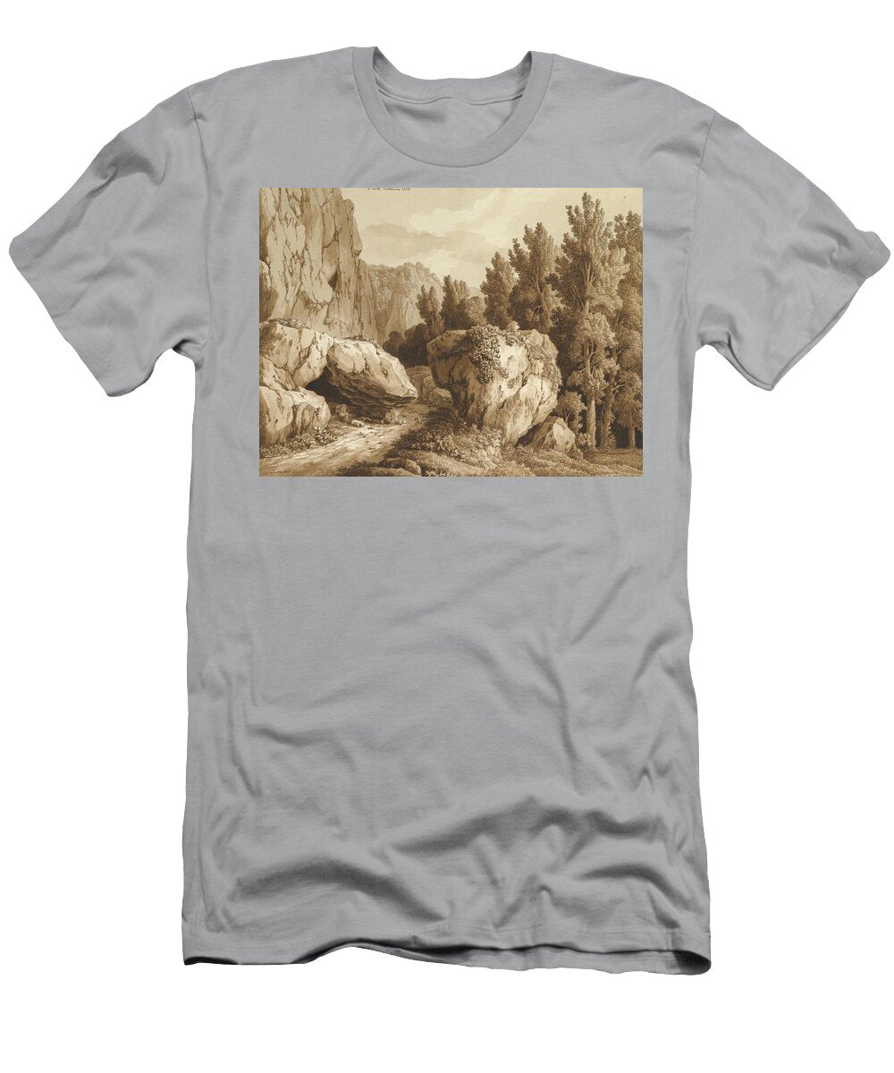 A Rocky Landscape At Civita Castellana Jakob Philipp Hackert German T-Shirt