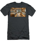 A Sleek Robot Stands in a Modern Kitchen Mango Art T-Shirt