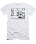 A Wife Stands in a Doorway Addressing Her Husband Bruce Eric Kaplan T-Shirt