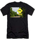 A Wildlife Crossing Hazard Road Sign Warning People About Enrique Lopez Tapia Natureplcom T-Shirt