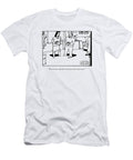 A Woman and Man Converse At a Cocktail Party Bruce Eric Kaplan T-Shirt