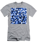 Abstract Blue Pixel Background Petr Polak T-Shirt